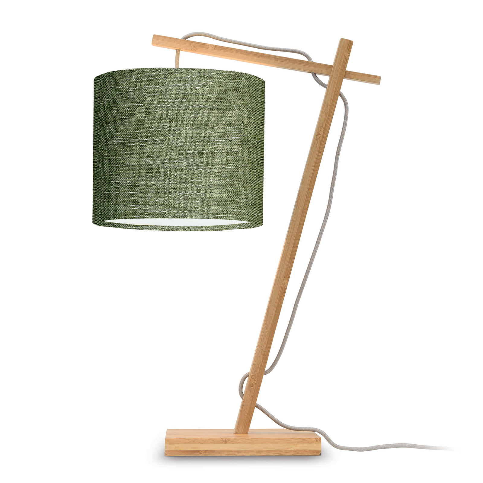 GOOD & MOJO Andes table lamp, green/natural