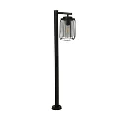 Słupek oświetleniowy, IP44, czarny, wysokość 100 cm, metalowy