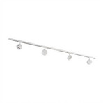 Systém kolejnic Linaro, Ø 9,5 cm, 4 žárovky, LED, bílá – Lindby