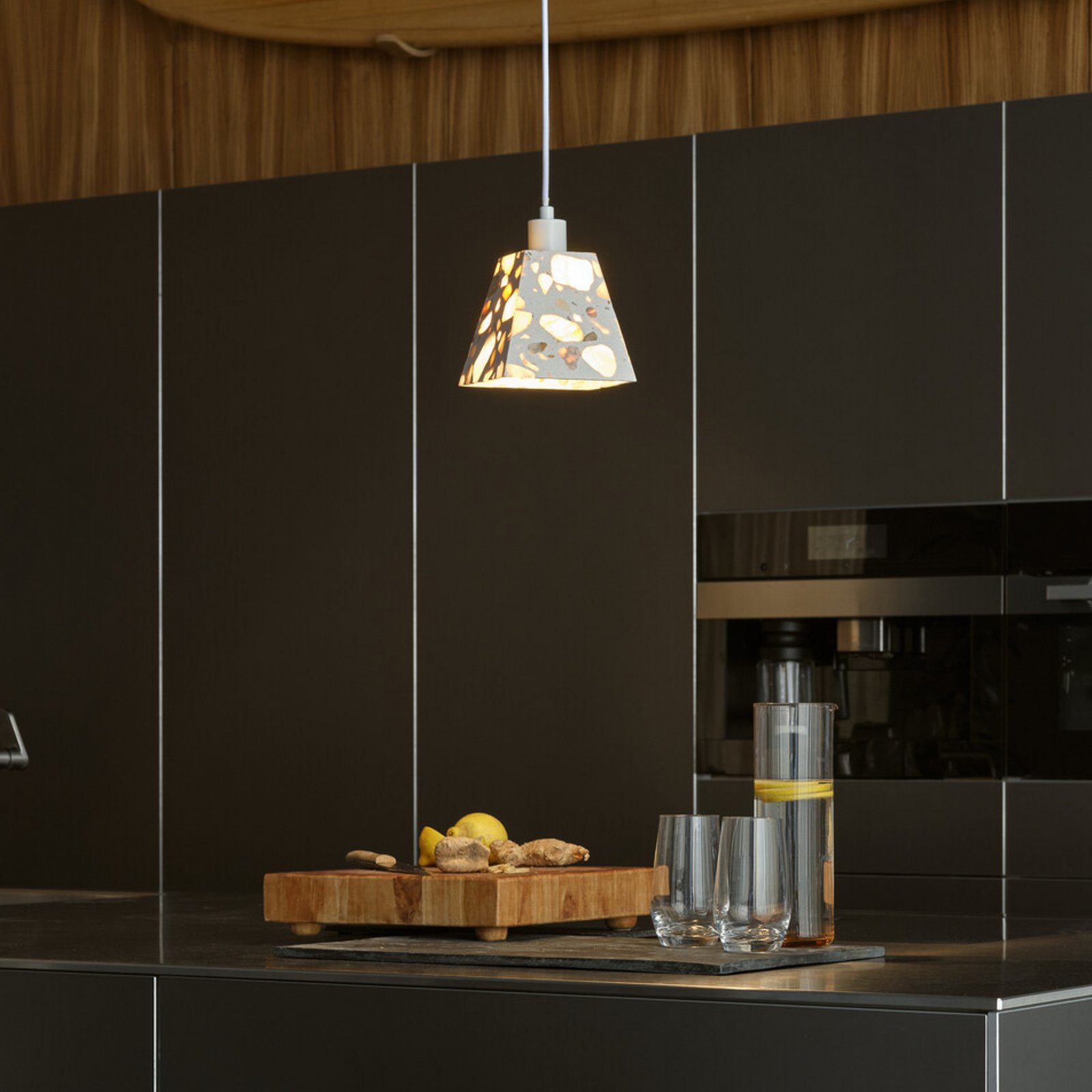 OSRAM hængelampe Decor Gleam Weight, Terrazzo, beige, E27