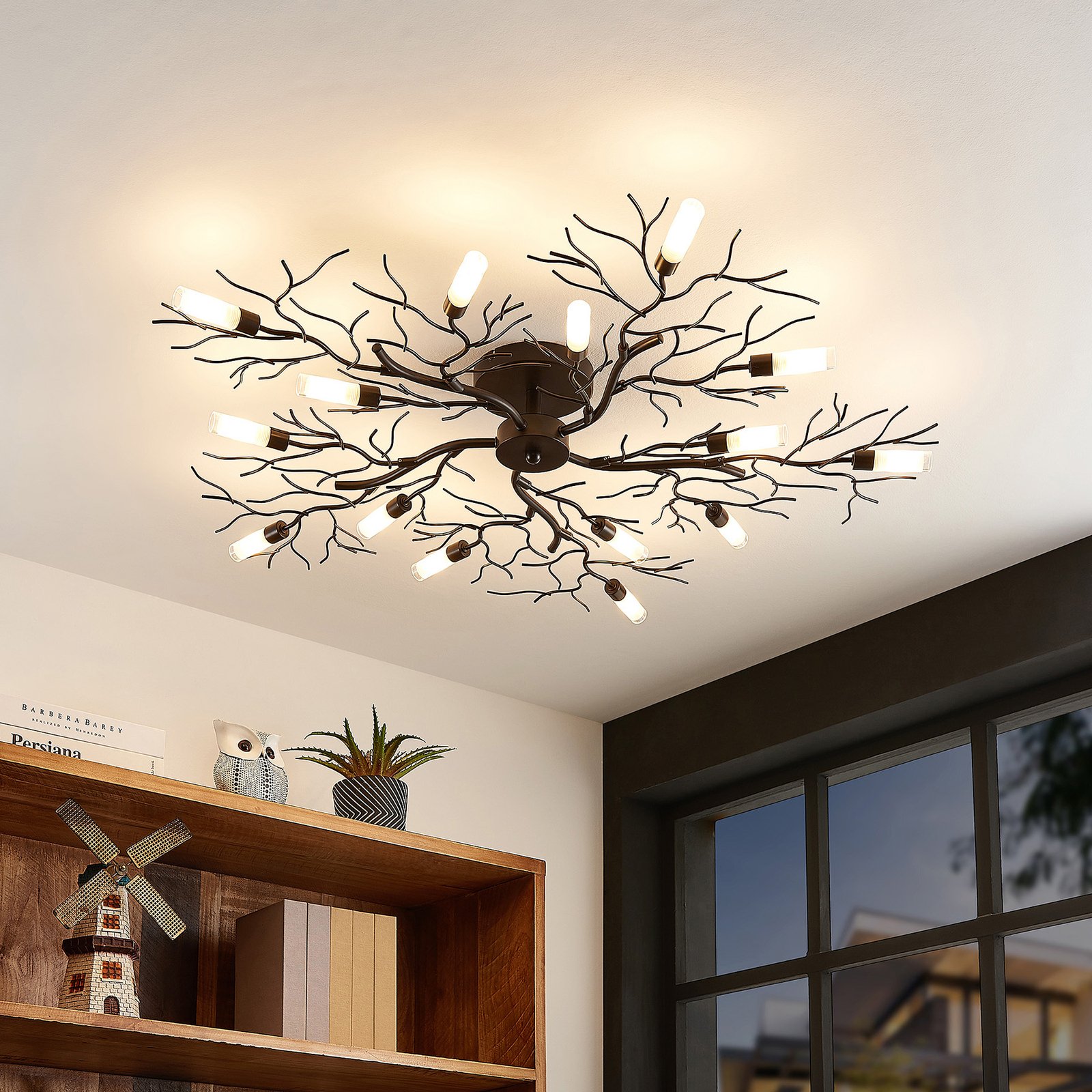 Bigna Plafonnier Dark Brown - Lindby