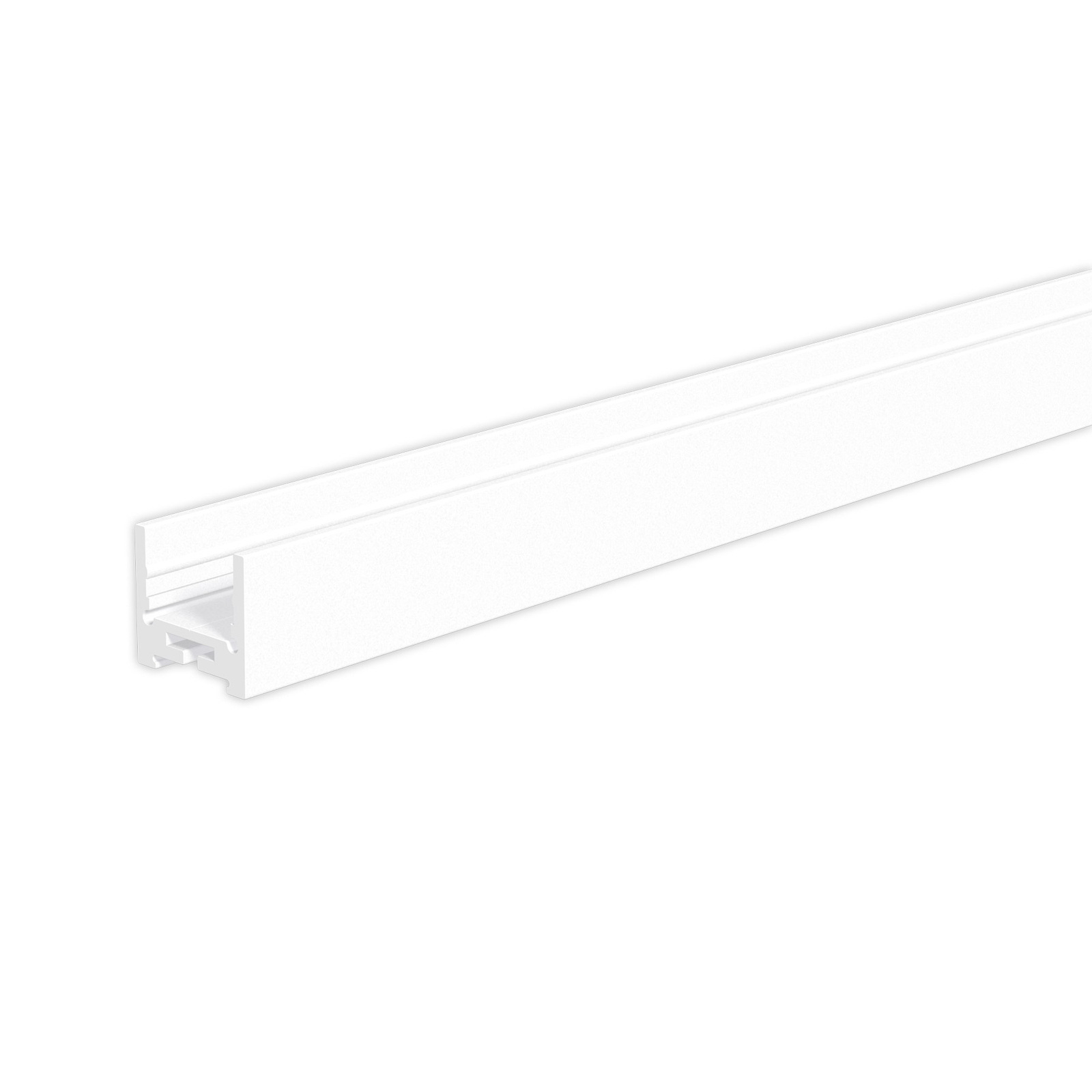 U-Profil, flach, 300cm, weiß pulverbeschichtet
