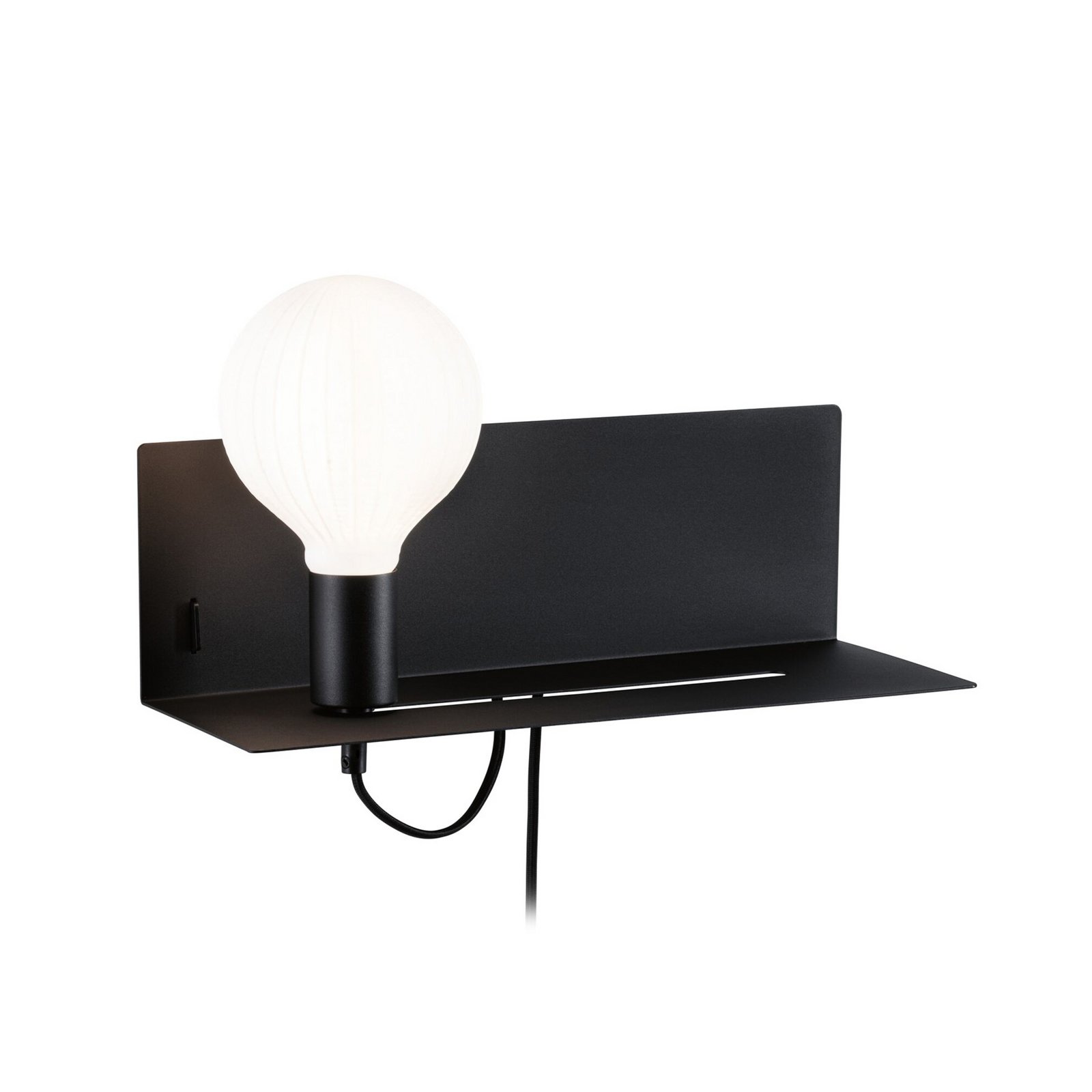 Aplică de perete Paulmann Devara, negru 40 cm E27 Port USB Aplică de perete Paulmann Devara, negru 40 cm E27 Port USB