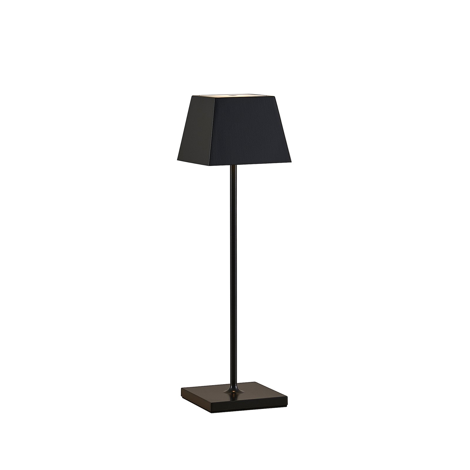 Lucande Patini LED table lamp for outdoors, black