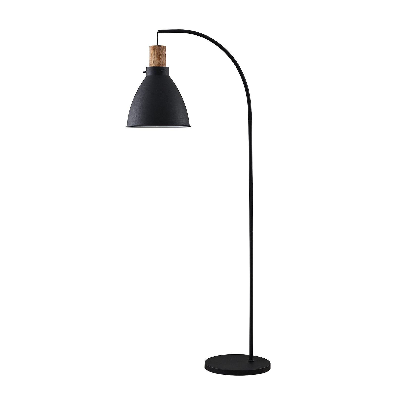 Trebale Podna lampa Crna/Light Drvo - Lindby
