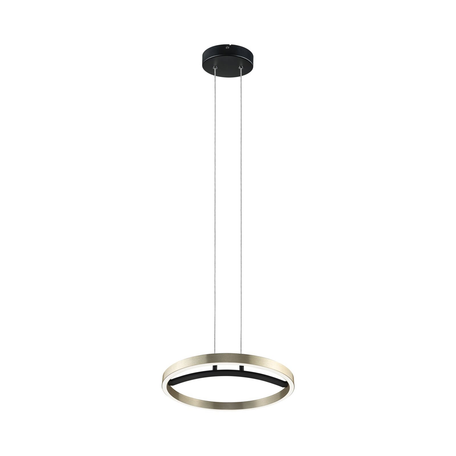 Paulmann Melira LED lógó lámpa, fekete/arany, Ø 38 cm, fém
