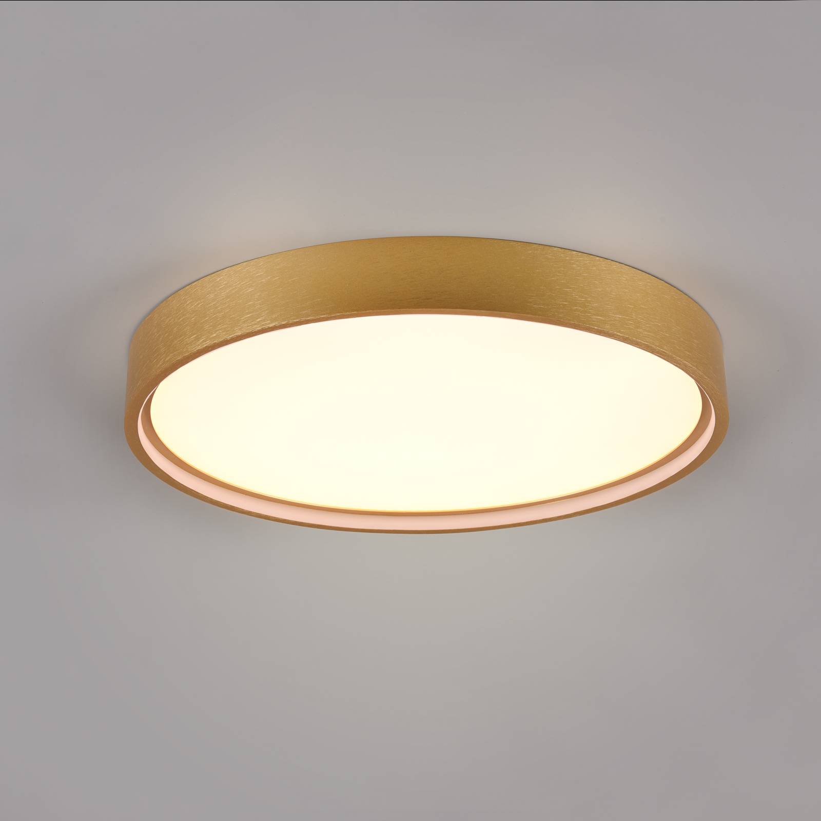 Trio Lighting Plafonnier LED Doha, CCT, laiton mat
