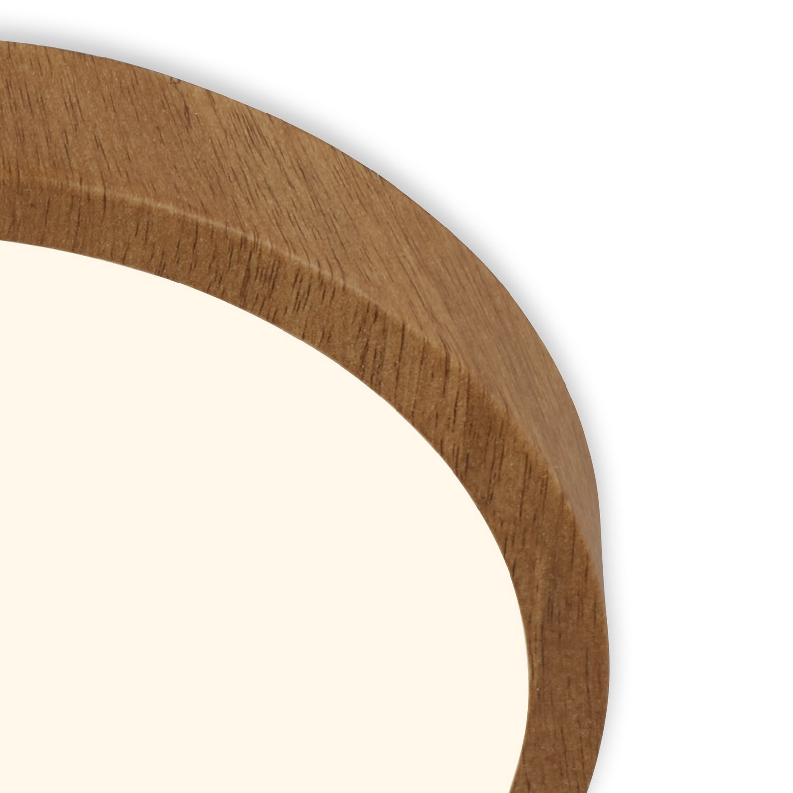 LED-kattovalaisin Runa Wood wood look 3000 K Ø28cm Ø28cm