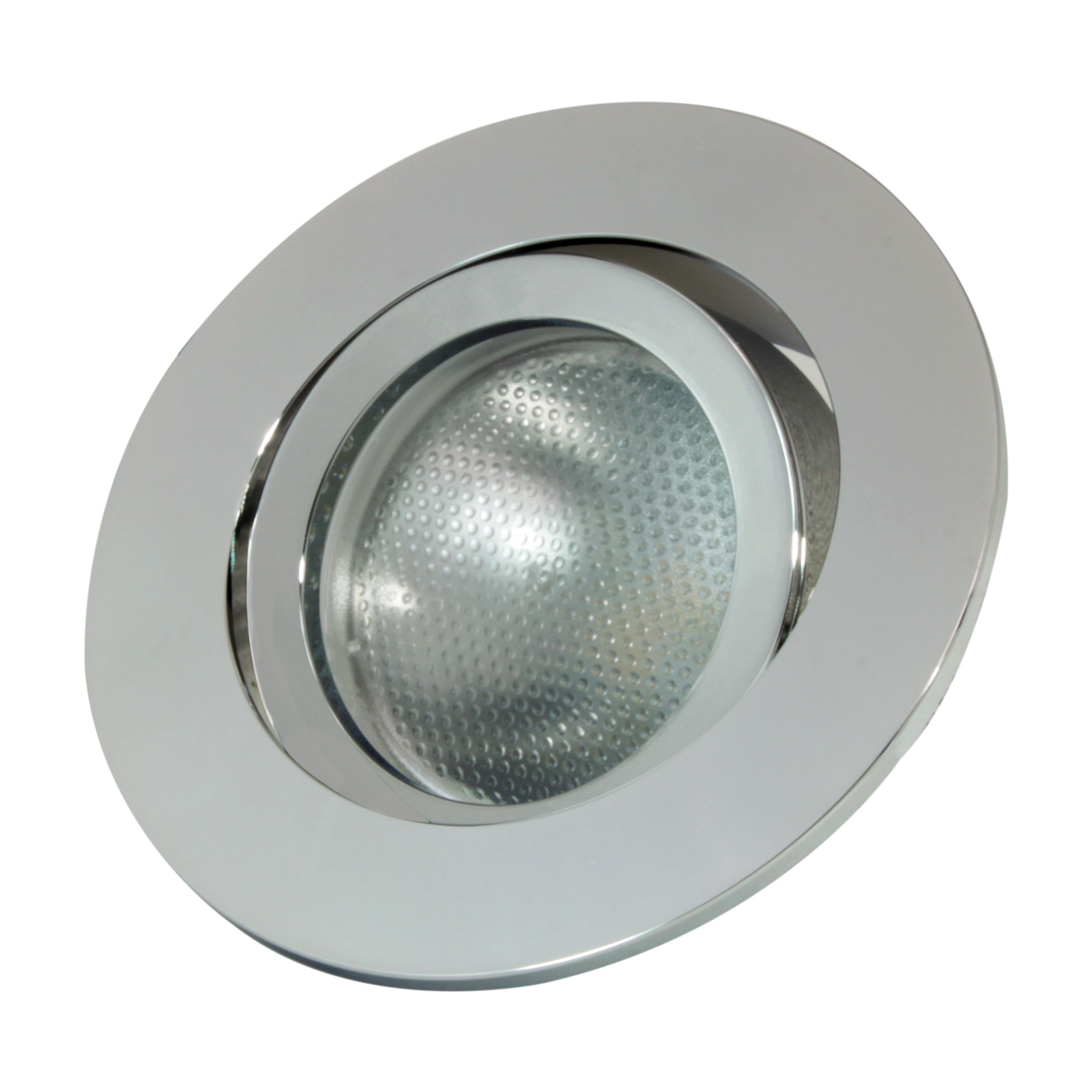 LED kroužek pro zapuštění Decoclic GU10/GU5.3, kulatý, stříbrný