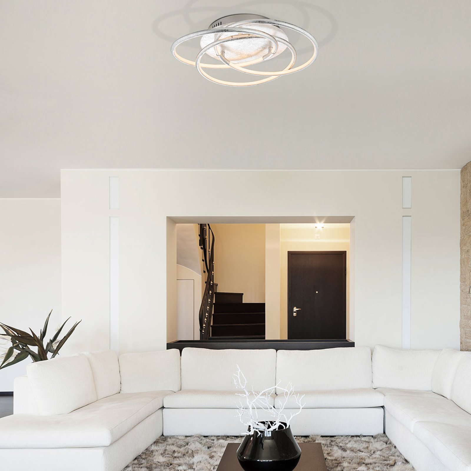 Sølvfarget LED taklampe Barna | Lampegiganten.no Barna – LED taklampen med gyllen finish | Lampegiganten.no