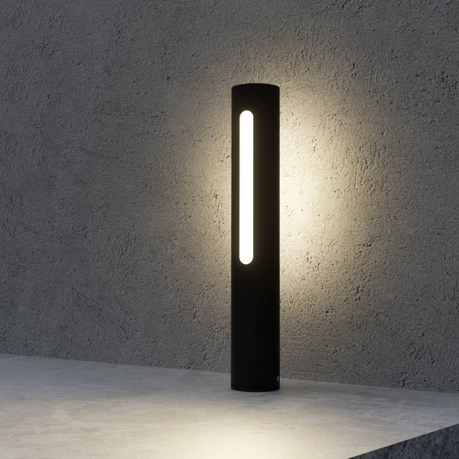 Lucande LED svítidlo na podstavci Tomas v tmavě šedé barvě