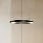 Suspension LED Rio 78 horizontale 3 000 K noire