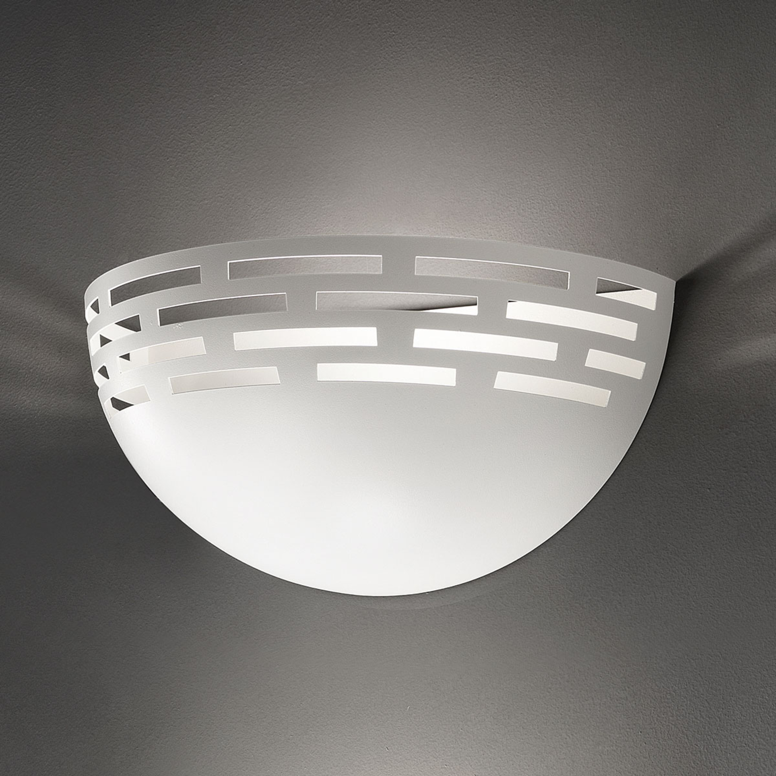 BRAGA Greka lovely LED wall light in white, for Living / Dining Room, metal, 17 W, energy efficiency: A+, W: 30 cm, H: 15 cm
