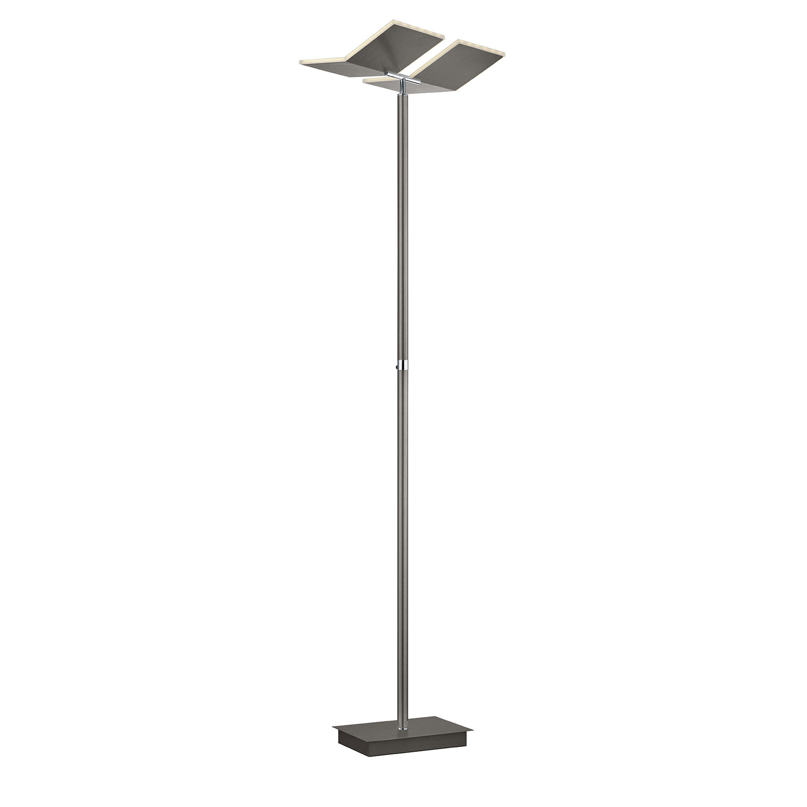 B-Leuchten Domi LED floor lamp, bronze, for Living / Dining Room, metal, 42 W, energy efficiency: A+, H: 182 cm