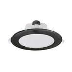 LED lae sisseehitatud valgusti Acrux, Ø 17 cm, must, CCT