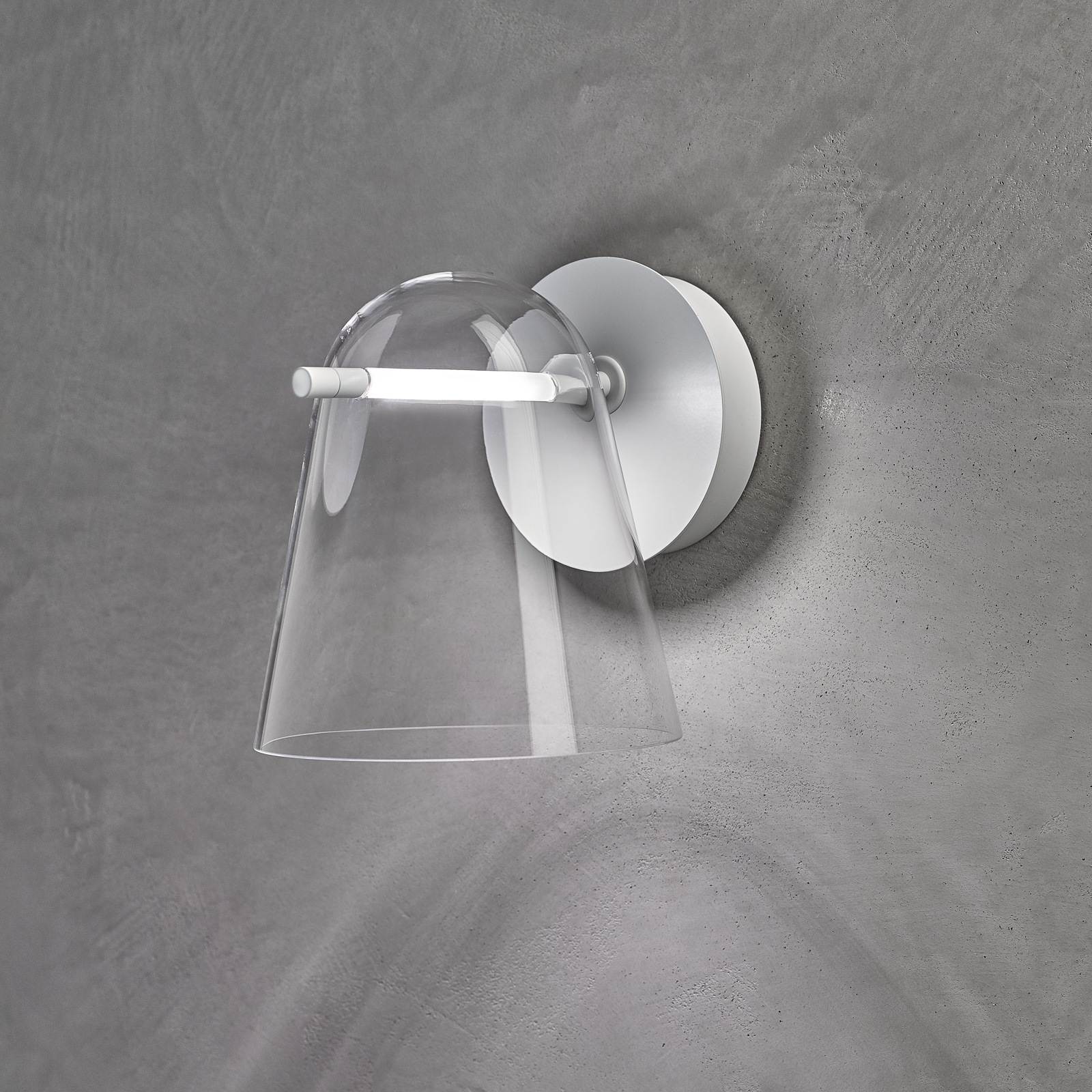 Prandina Sino W3 LED-Wandlampe klar