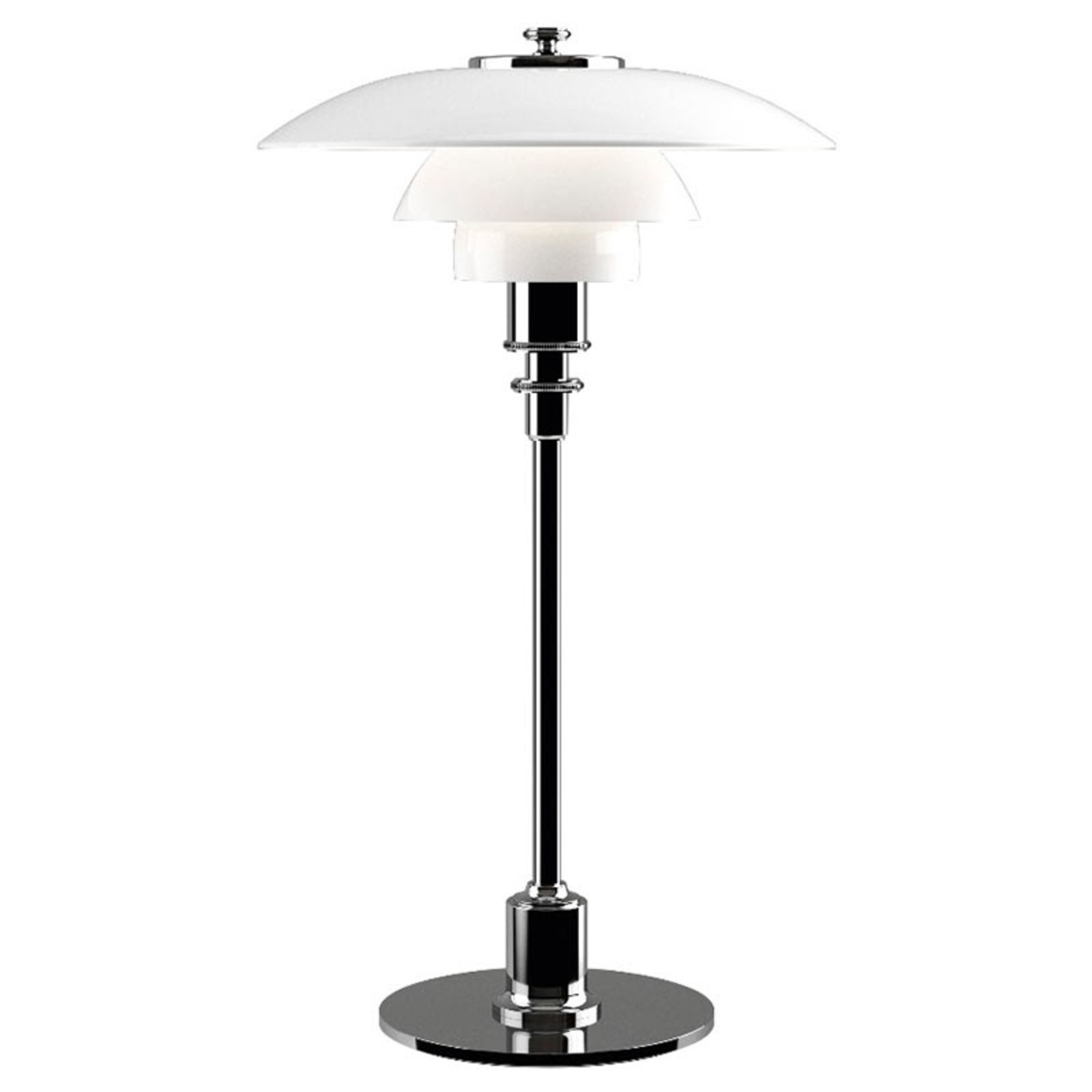 PH 2/1 Bordlampe High-Gloss Chrome-Plated - Louis Poulsen