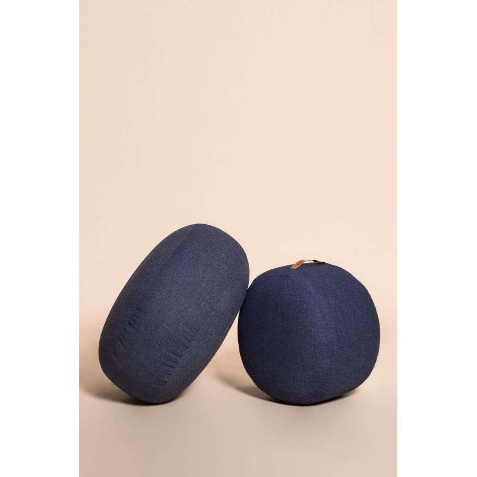 Mochi Pouf Ø50 Dark Blue - Hübsch