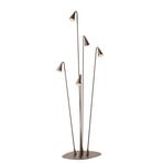 Brisa udendørs LED-gulvlampe, 5 lyskilder, brun - Vibia