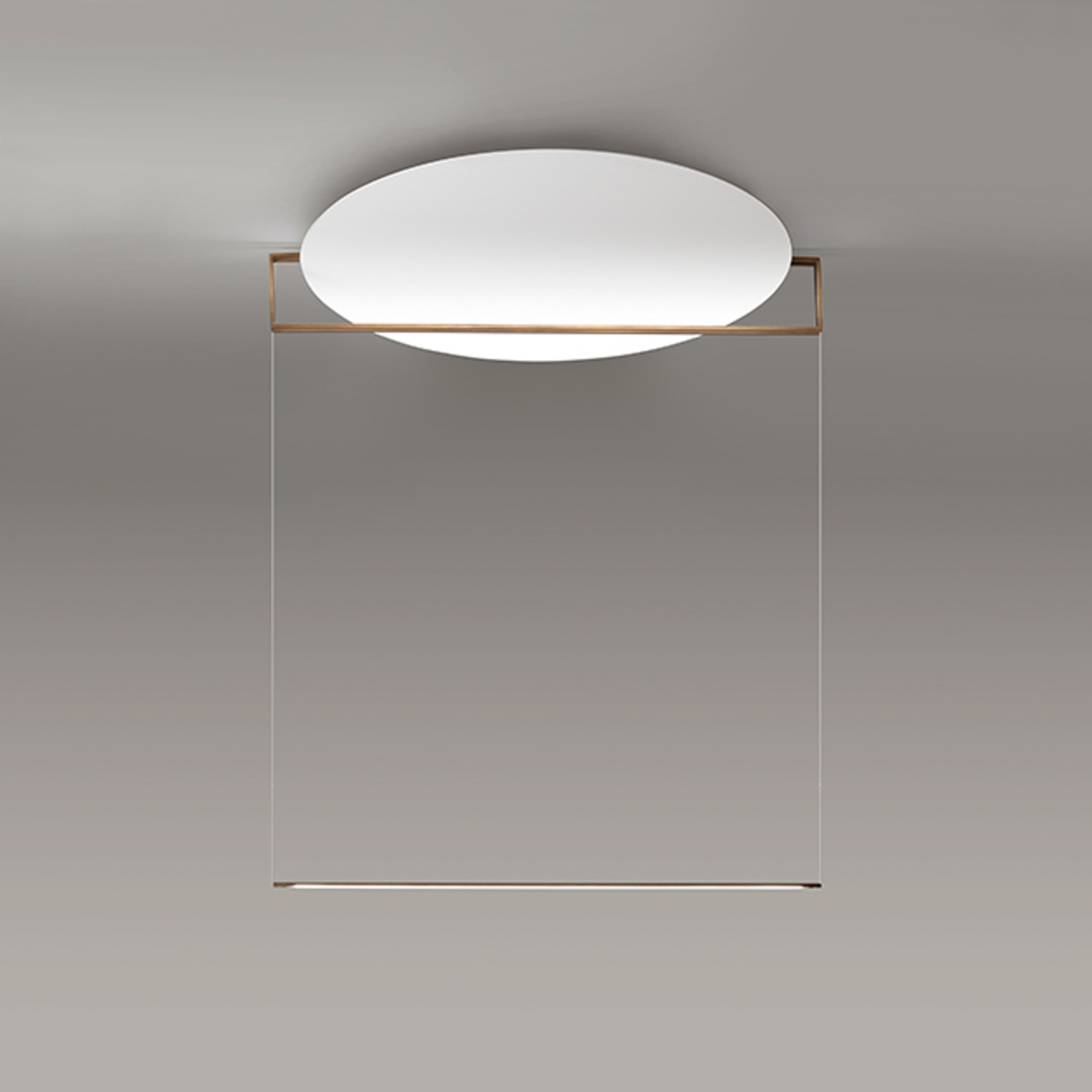 ICONE Essenza LED hanglamp 927 Ø90cm wit/brons