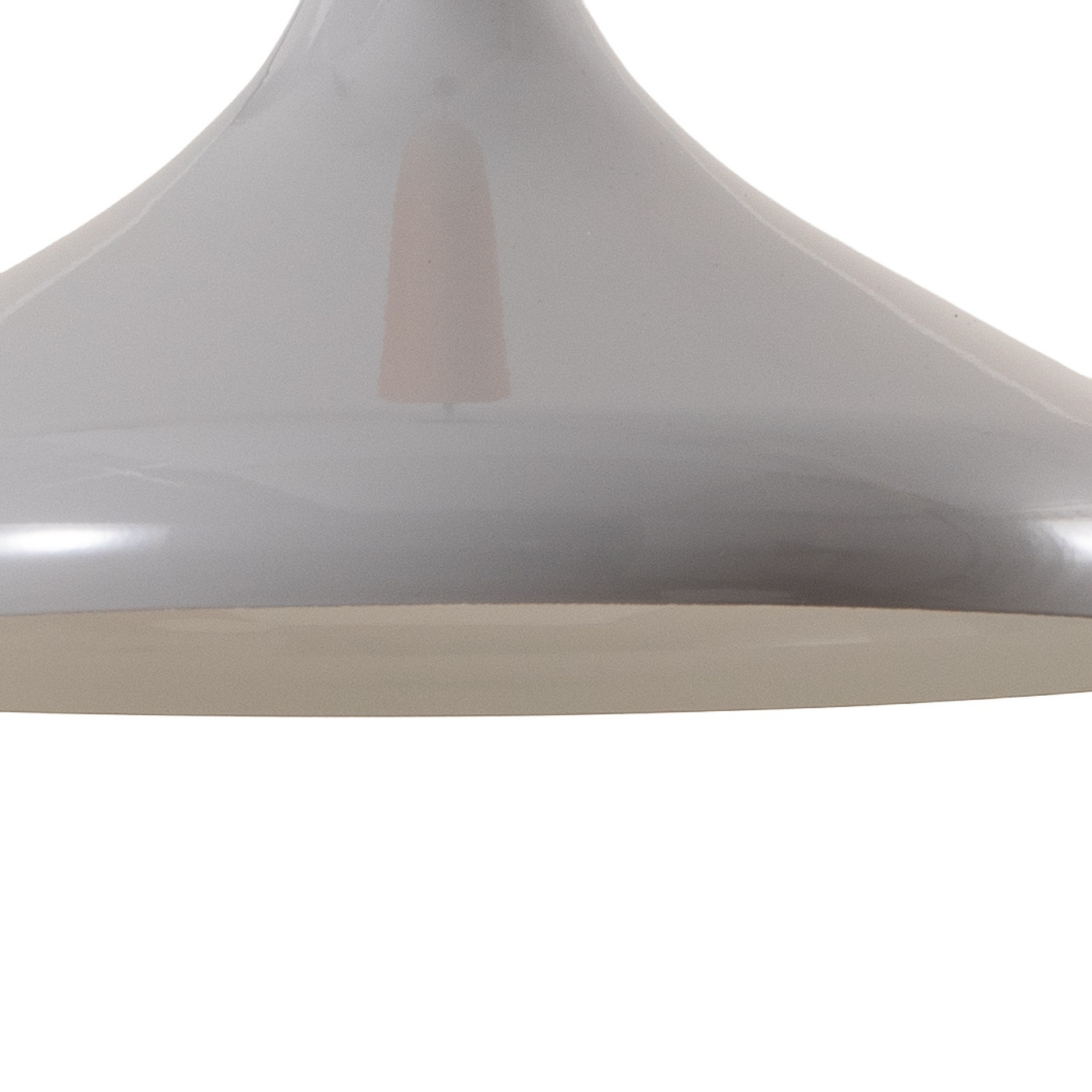 Lampă suspendată Chris, gri/alb, Ø 35 cm, metal