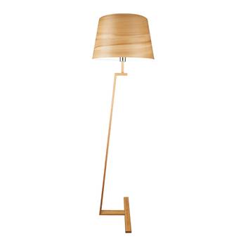 Memphis LS floor lamp with a real wood veneer
