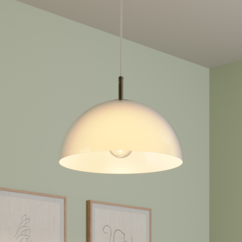Lucande Lourenco Opalglas-Pendellampe, 35 cm