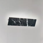 Applique murale LED Selena, largeur 40 cm, noir, pierre artificielle