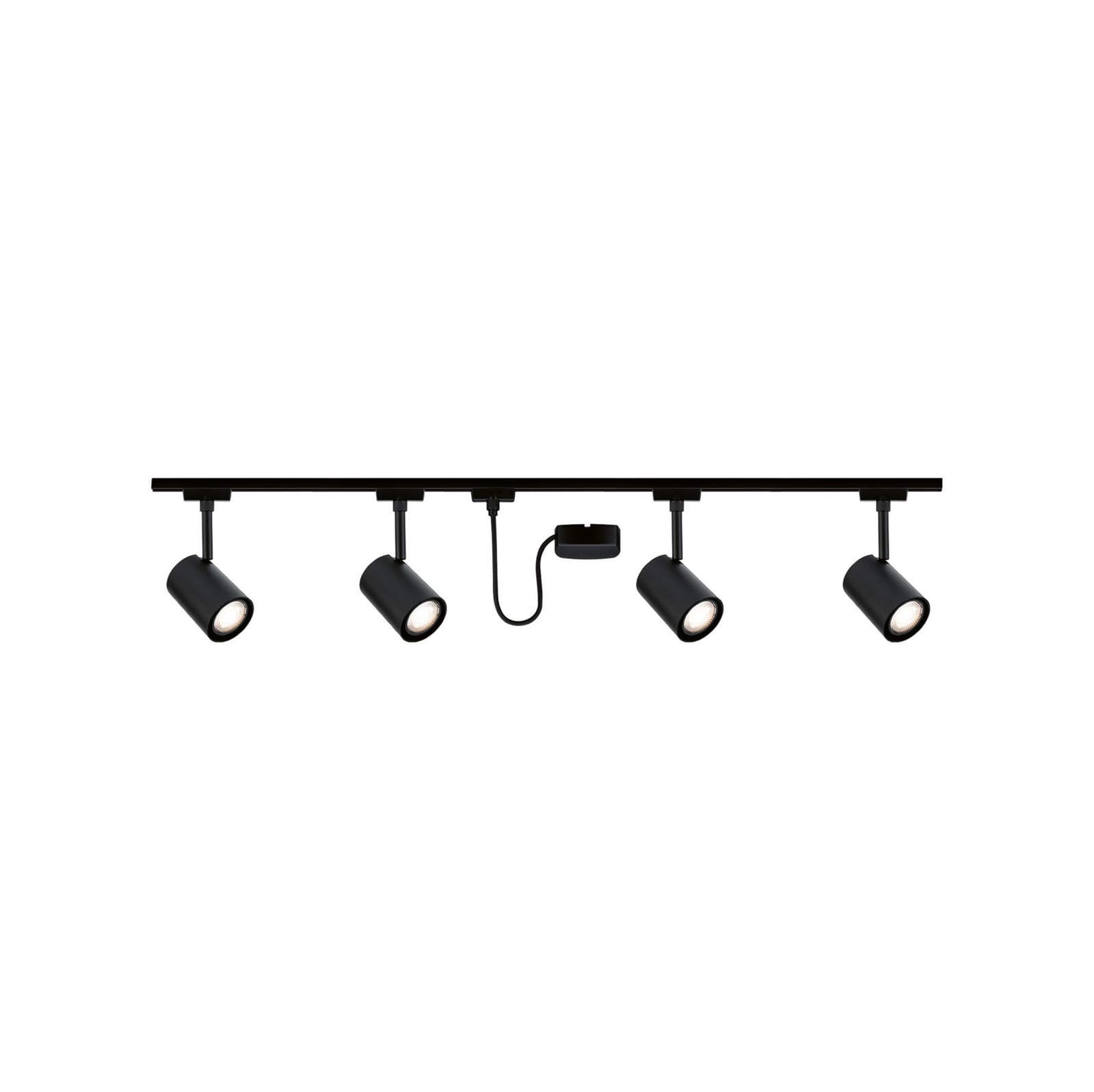 Kit de inicio Paulmann Luxe, negro, alimentación por cable, GU10
