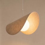 Lucande LED-Hängeleuchte Sansibar, weiß, Leinen, 1-flammig