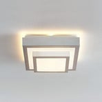 Lindby Mirco LED φωτιστικό οροφής αλουμινίου, γωνιακό, 27 cm