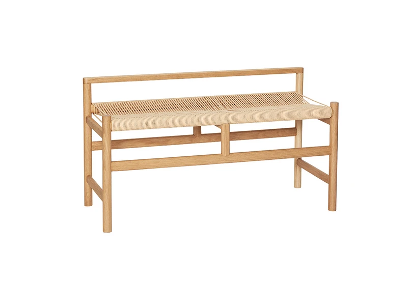 Produktfoto för Hübsch - Heritage Bench - Bänk - Natur - 100x41xh55cm