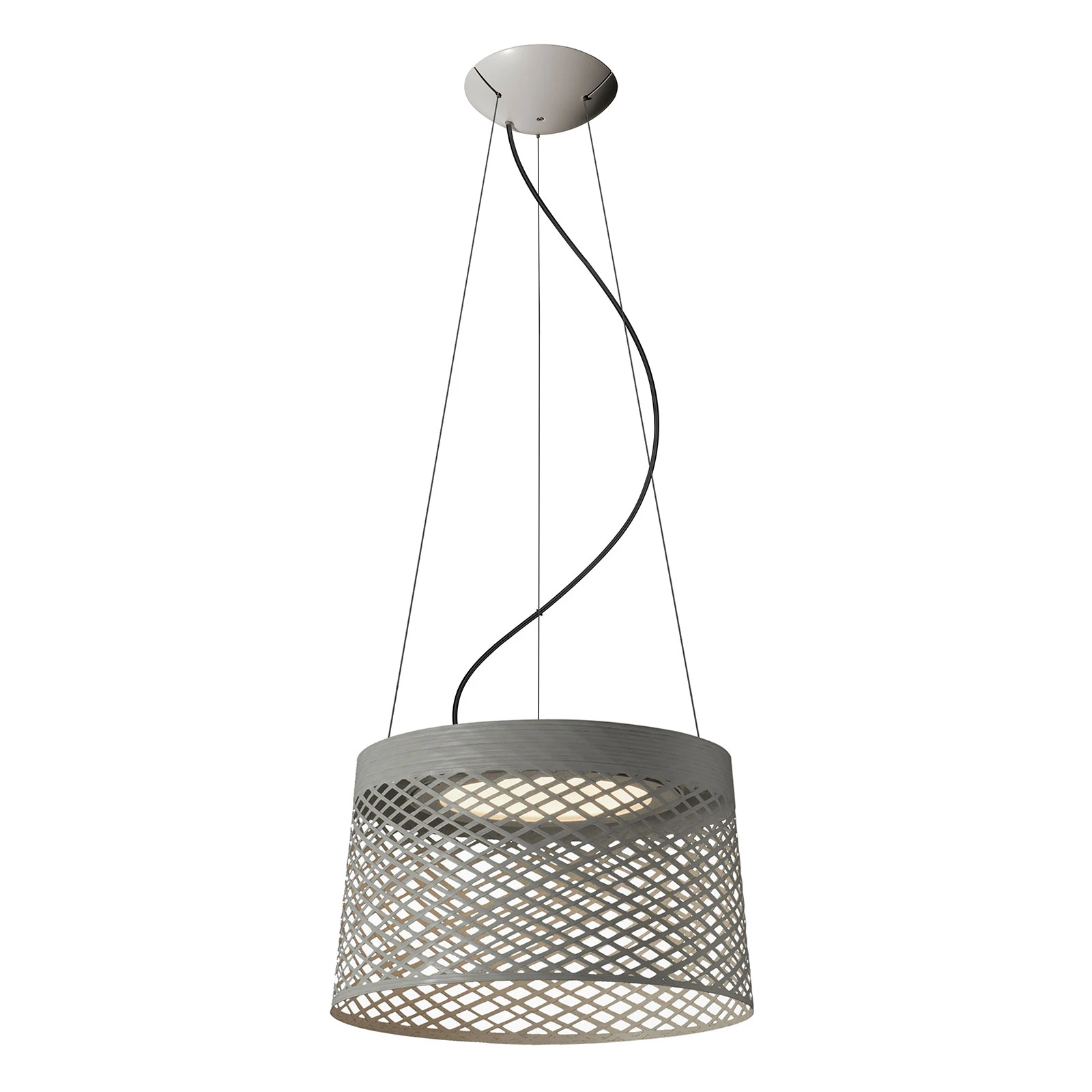 Foscarini Twiggy Grid LED piekaramais LED gaismeklis, pelēkbrūns