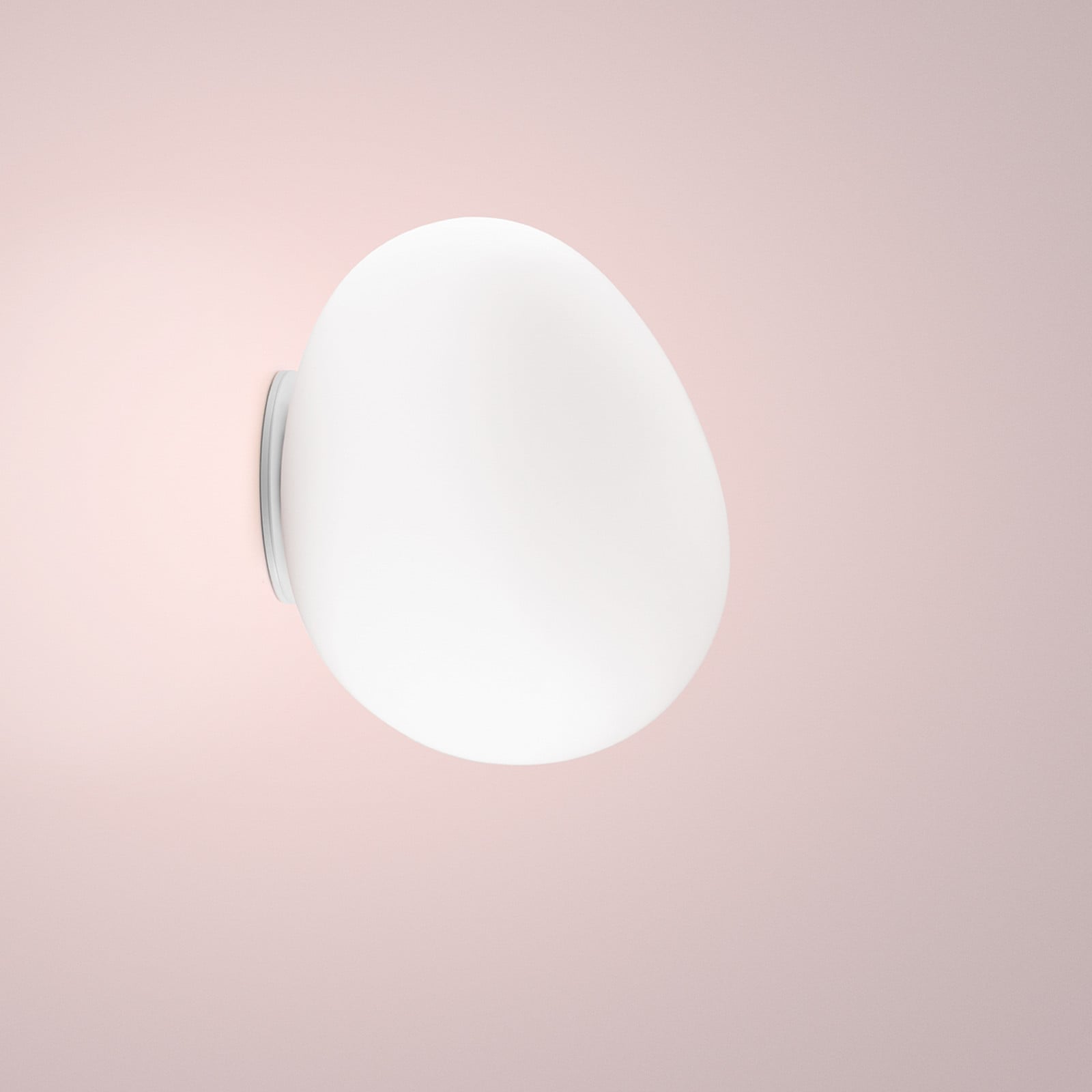Gregg Medium Væglampe/Loftlampe White Foscarini - Glas