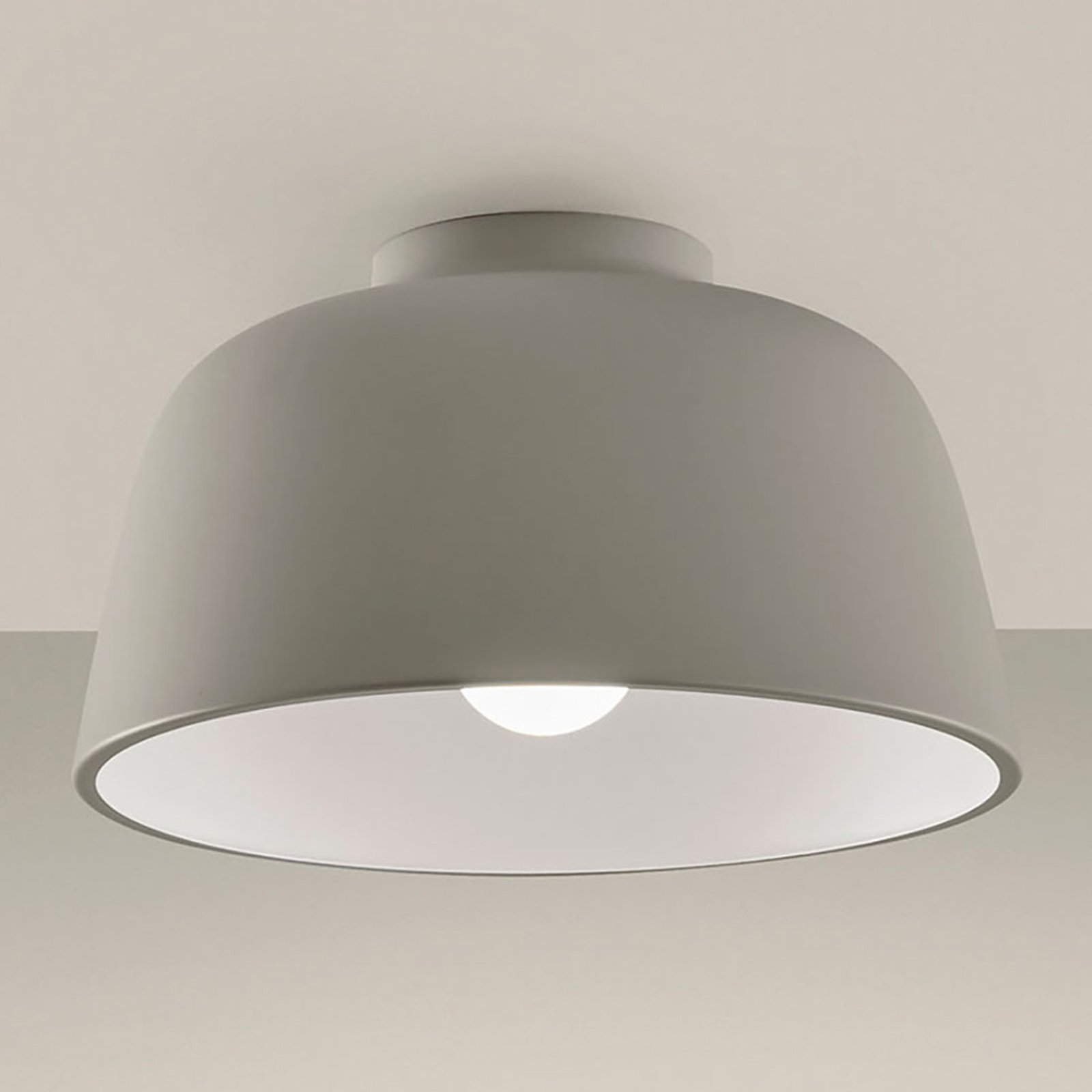LEDS-C4 Miso stropní světlo Ø 28,5 cm kamenná šedá