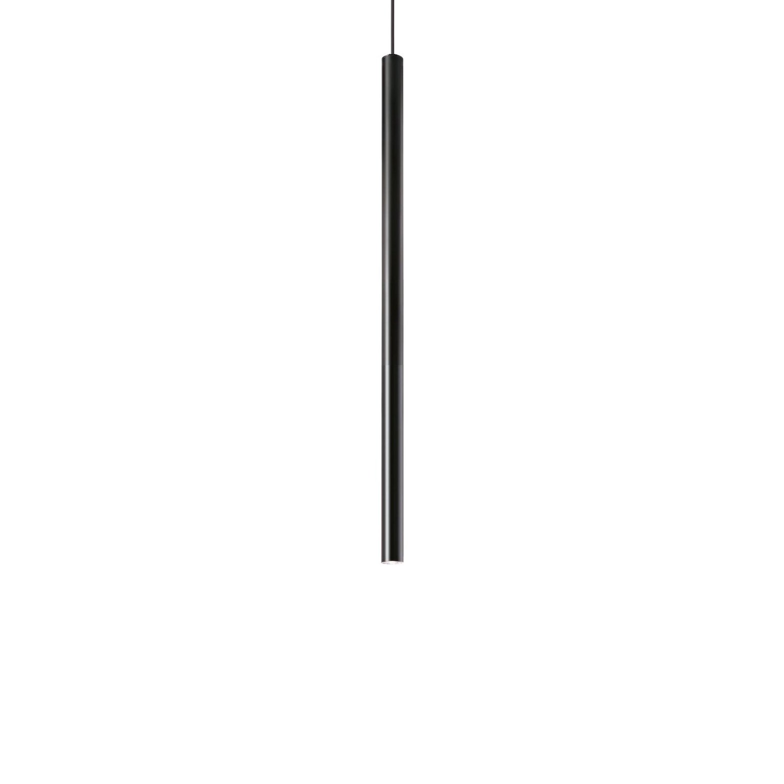 Ideal Lux LED závesné svietidlo Ultrathin Round 40 cm čierne DALI