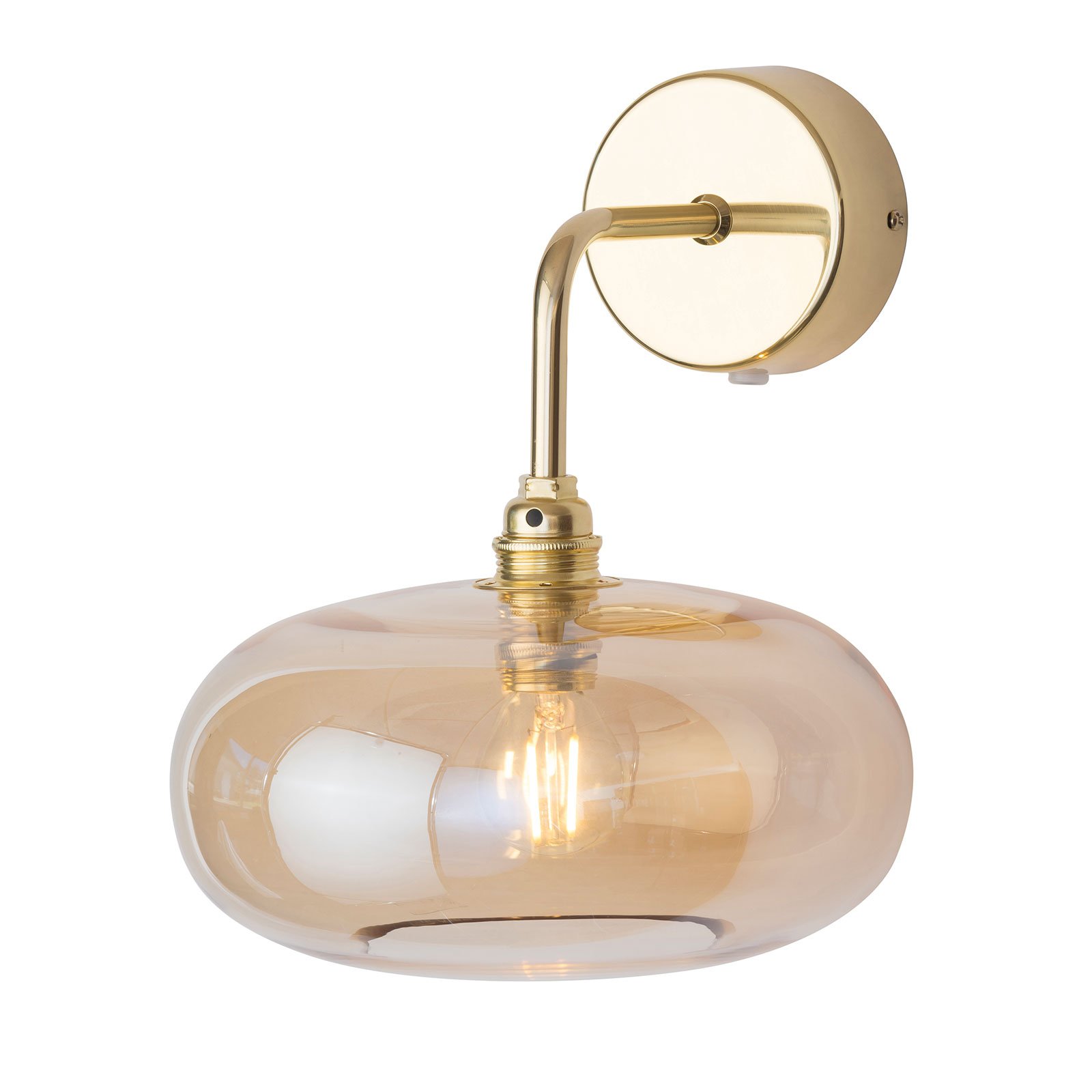 EBB & FLOW Стенна лампа с хоризонтално рамо златна/златна Ø 21 cm