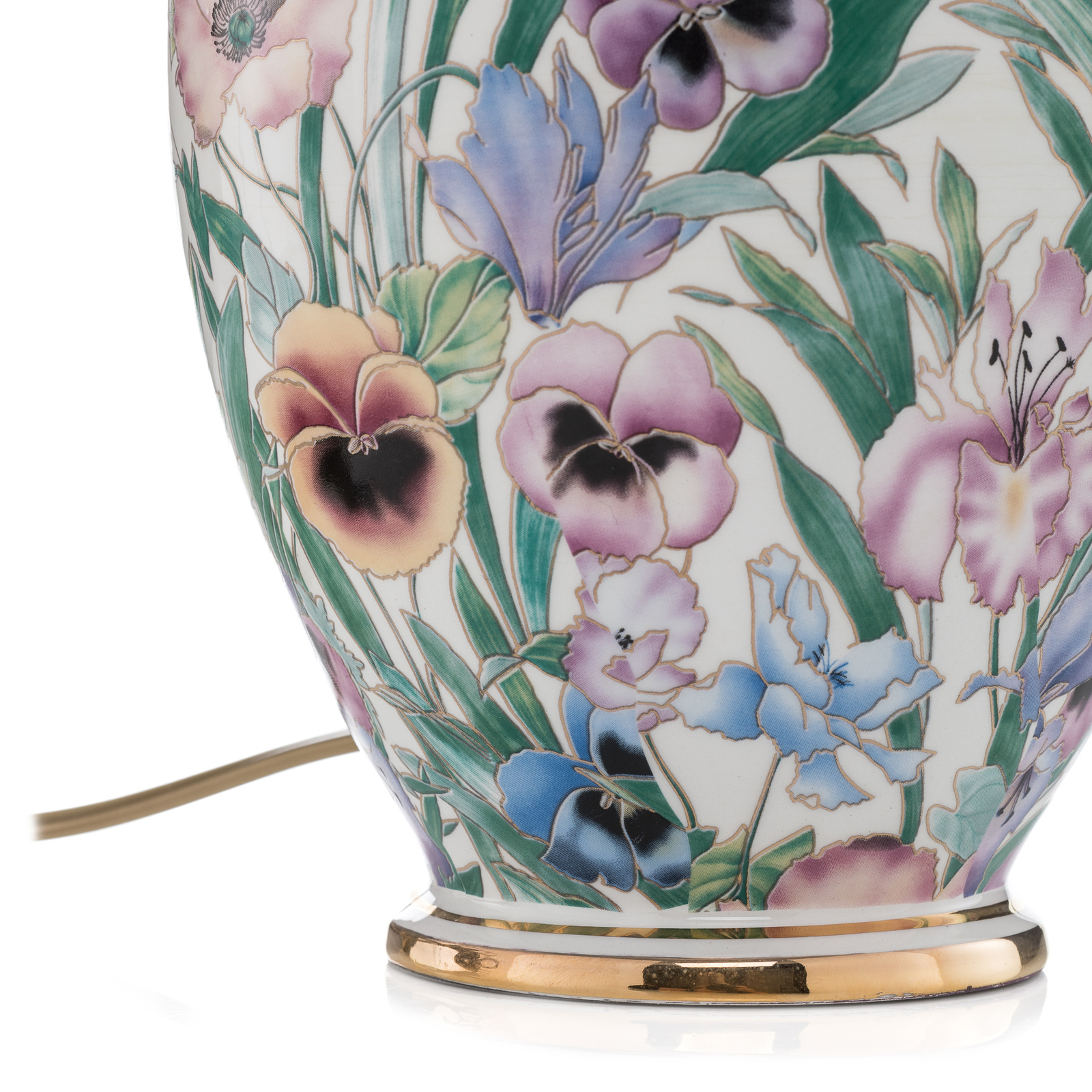 KOLARZ Giardino Panse - blommig bordslampa 30 cm