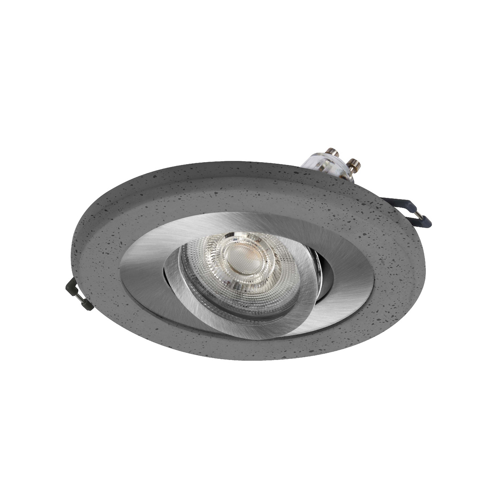 OSRAM Εντοιχισμένος προβολέας, σκούρο μπετόν/νικέλιο, Ø 12 cm, GU10-LED