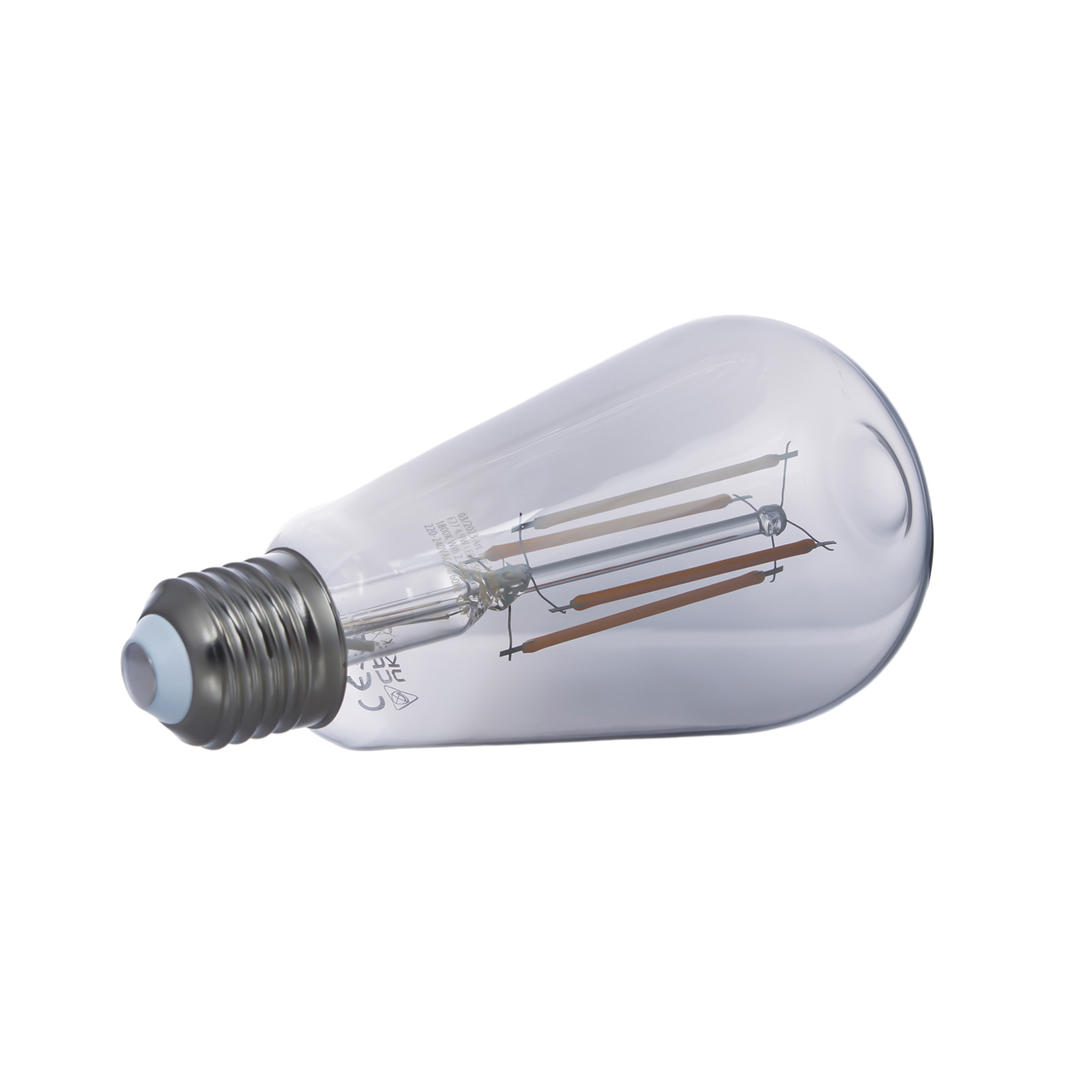 LUUMR Smart LED Filament E27 ST64 gris fumé 4,9W Tuya WLAN