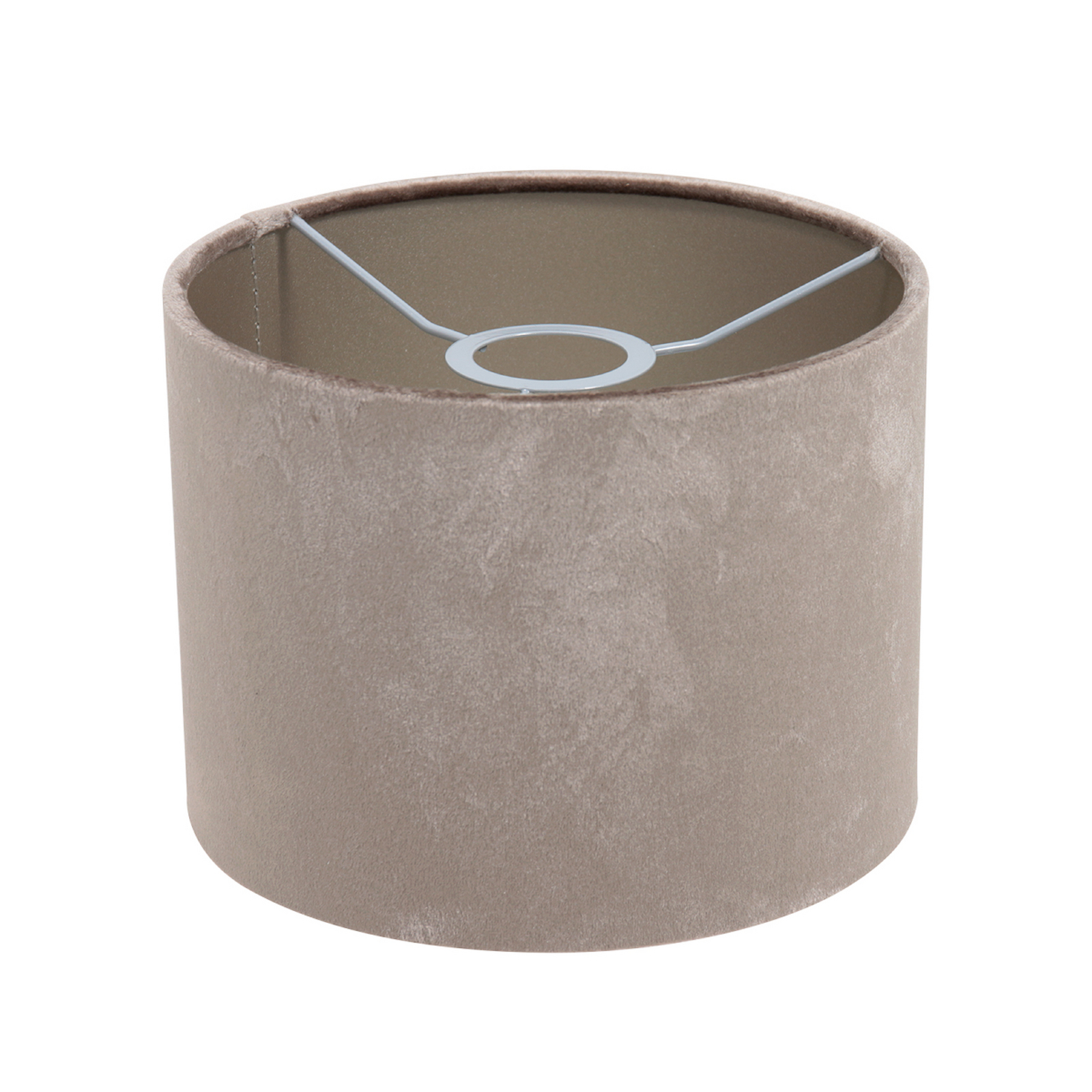 Tafellamp Noor, staal/zilverkleurig velours, hoogte 50 cm, E27