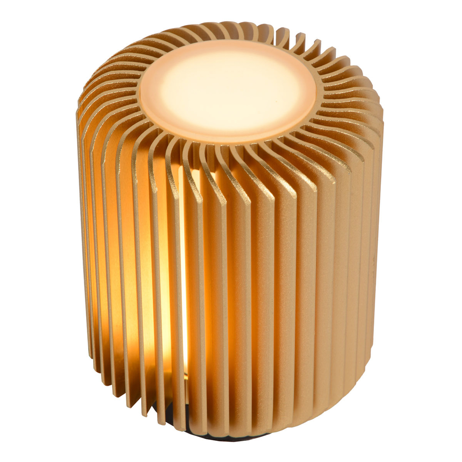 Candeeiro de mesa Turbin LED, dourado
