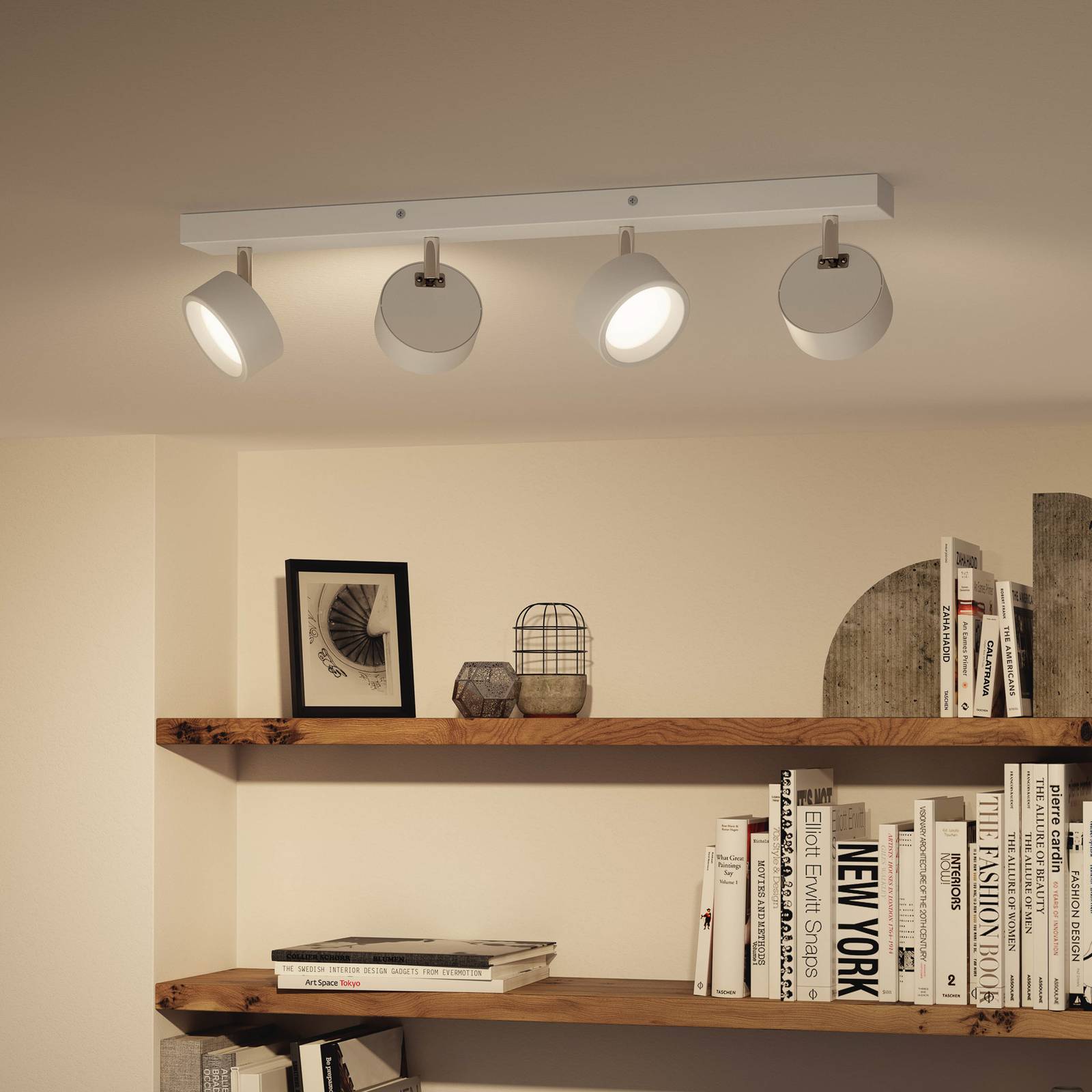 Philips Bracia spot plafond LED à 4 lampes blanc