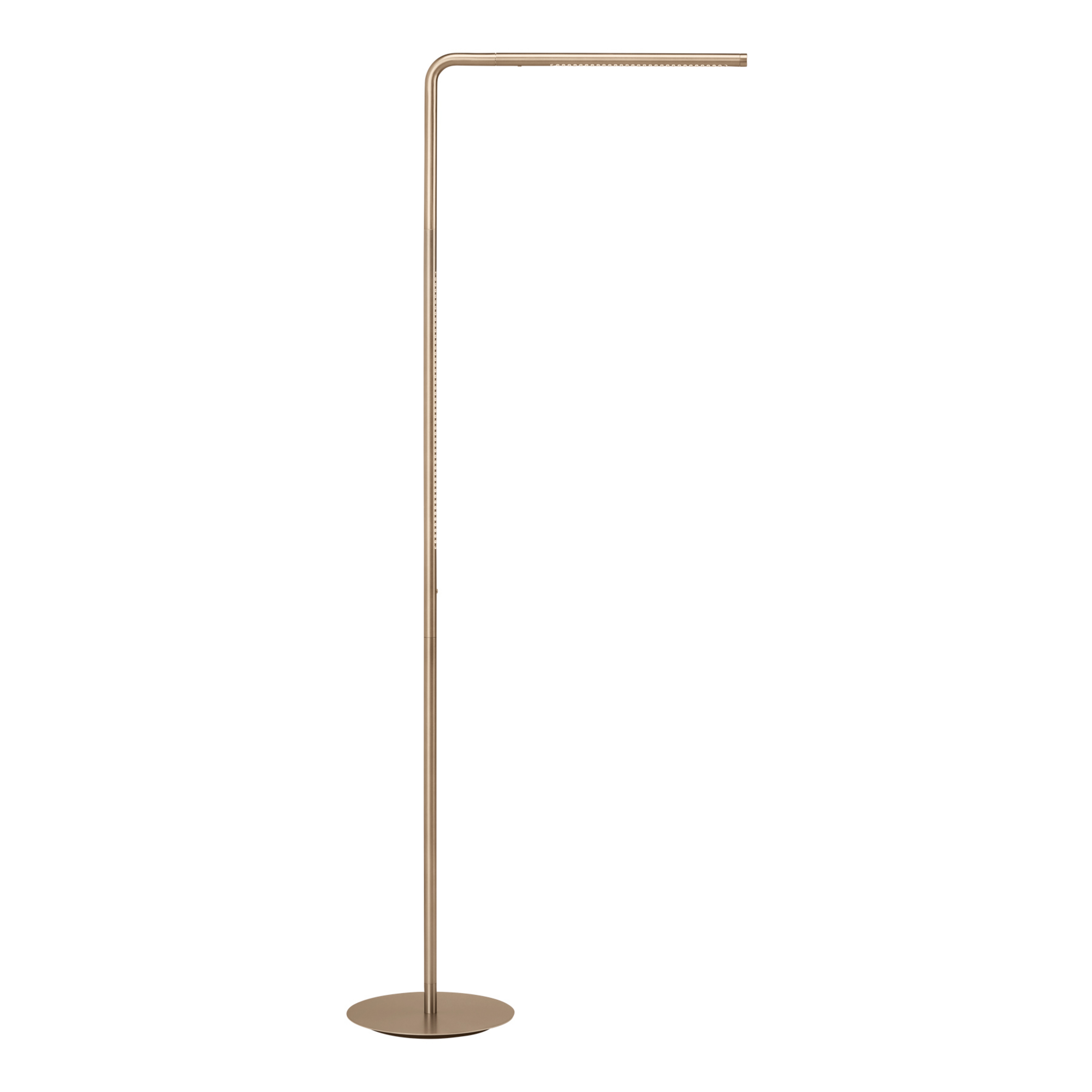 Lampada LED da pavimento Omni, color ottone Altezza 143 cm a 2 luci - UMAGE