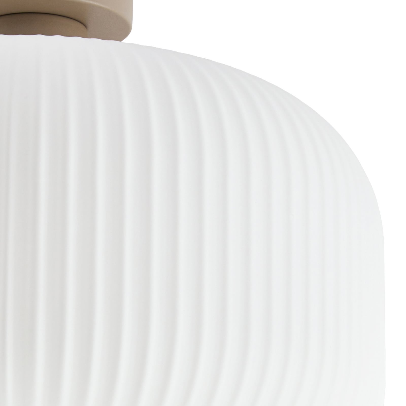 Nola plafondlamp Evey, Ø 35 cm, wit/beige, glas Nola plafondlamp Evey, Ø 35 cm, wit/beige, glas