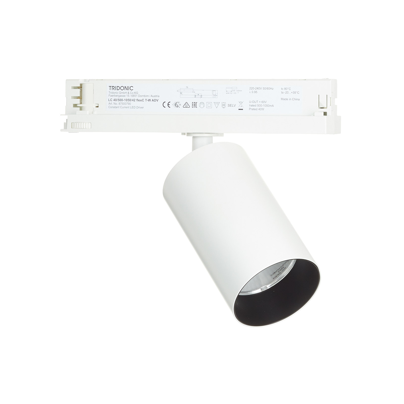 Arcchio Tamoo reflektor szynowy LED 24W 22° biały