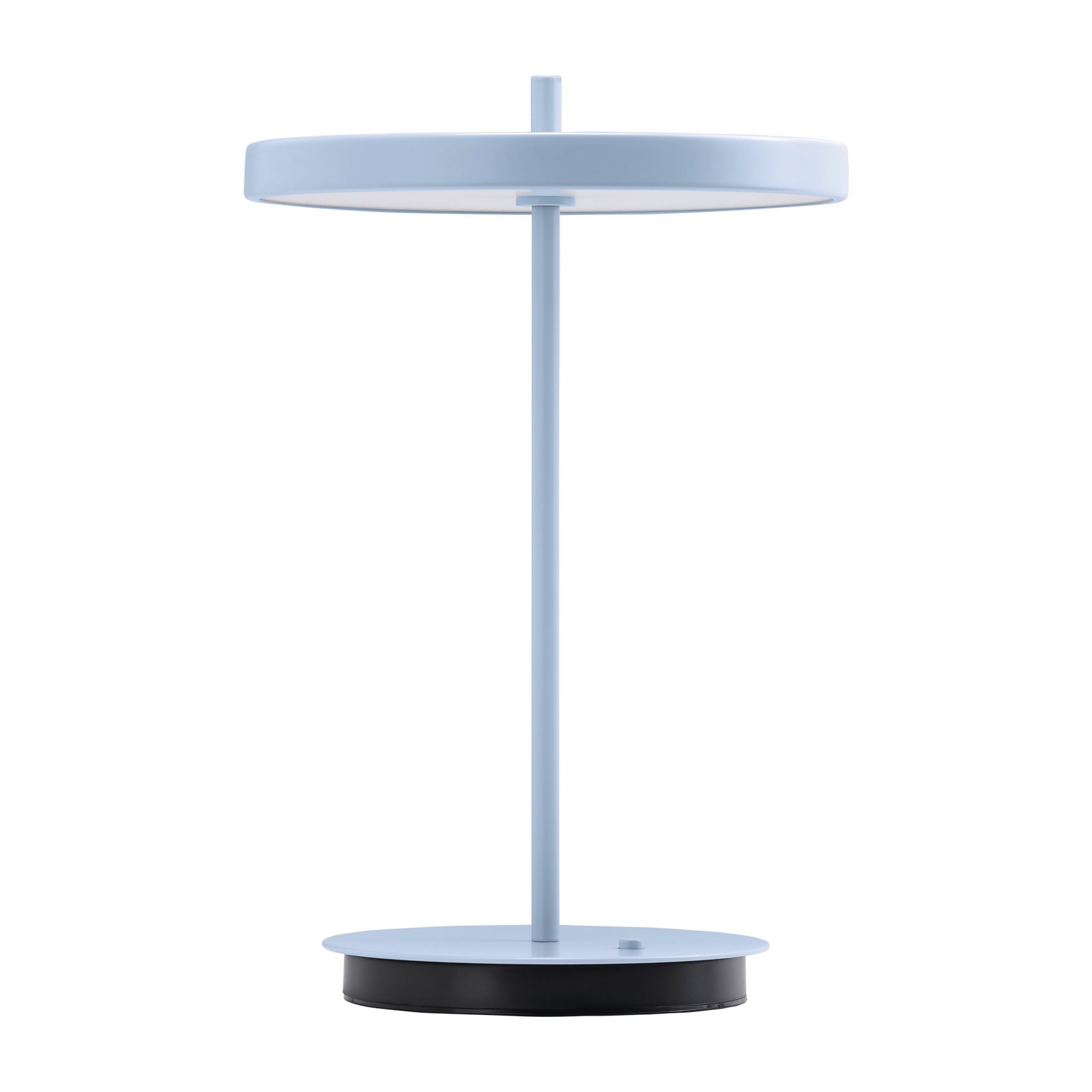 UMAGE LED-batteridrevet bordlampe Asteria Move, lyseblå, 31 cm