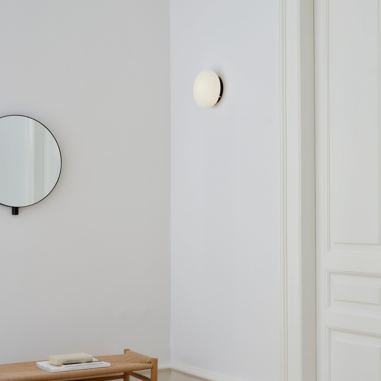 GEJST Wandleuchte OPA, Opalglas, G9, Kabel/Stecker/Schalter