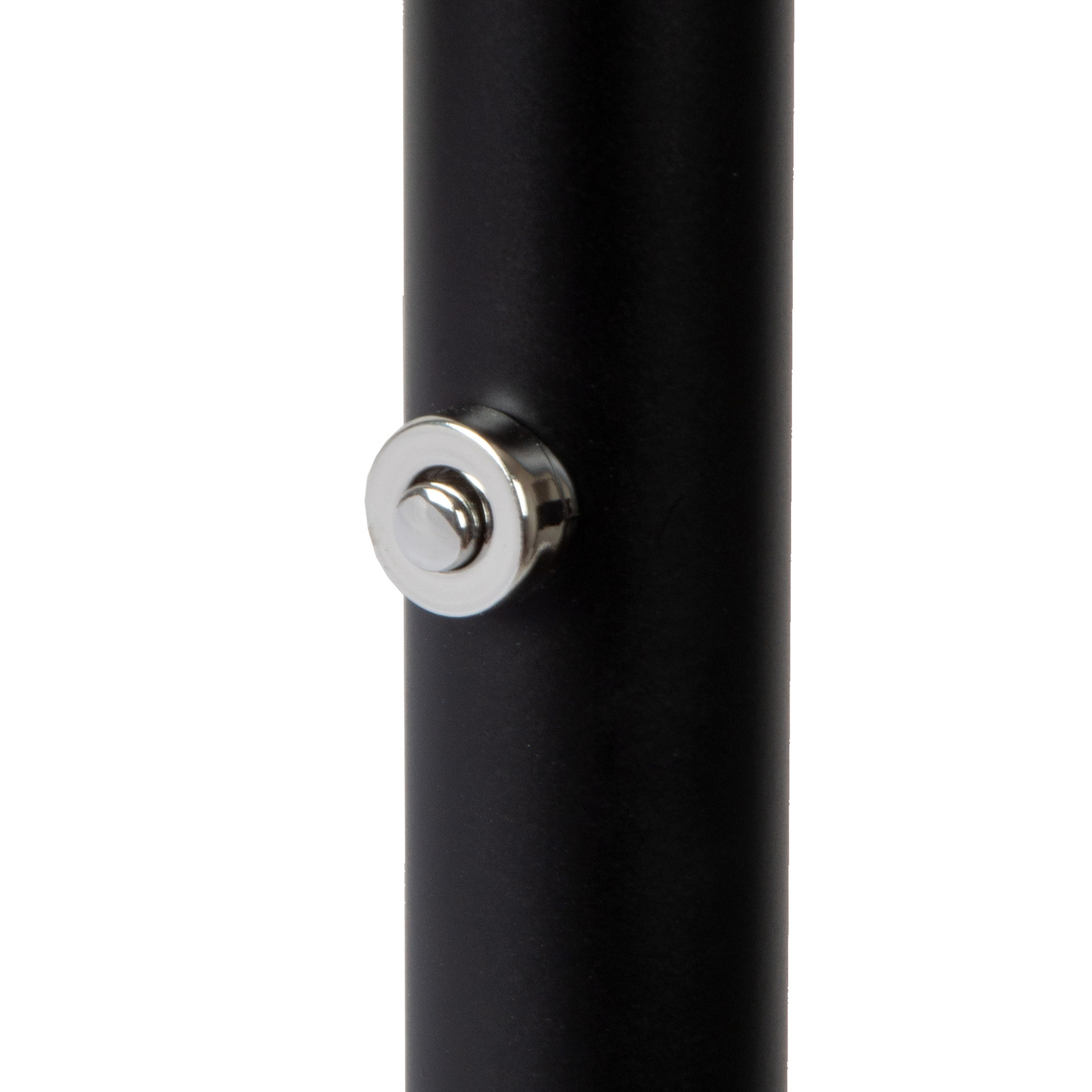 Lámpara de pie LED ZENITH, negra, altura 180 cm, metal, atenuable