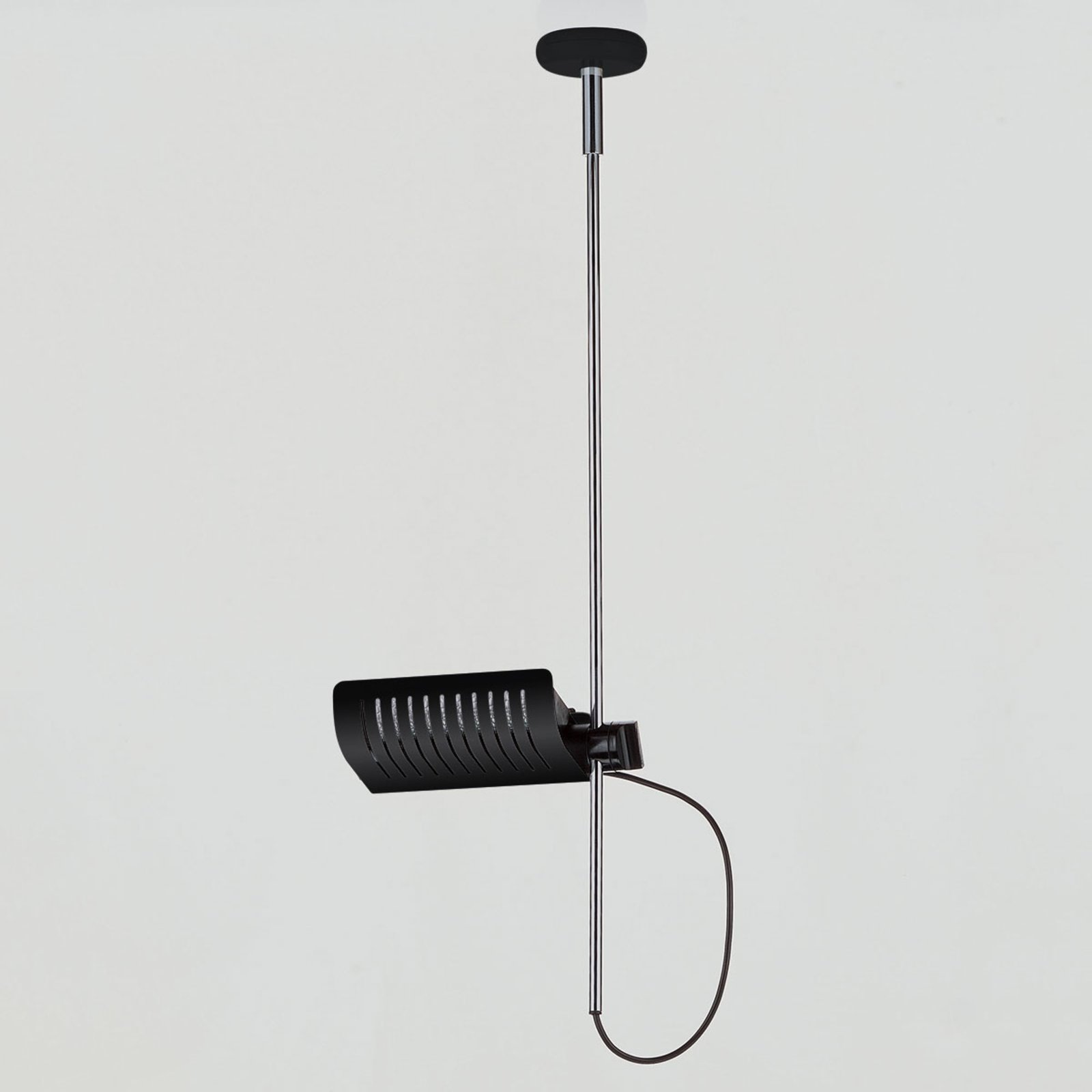 Oluce Colombo 885 - Oblikovalska viseča svetilka črna